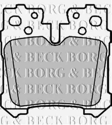 BORG & BECK bbp2212 -  Комплект тормозных колодок, дисковый тормоз